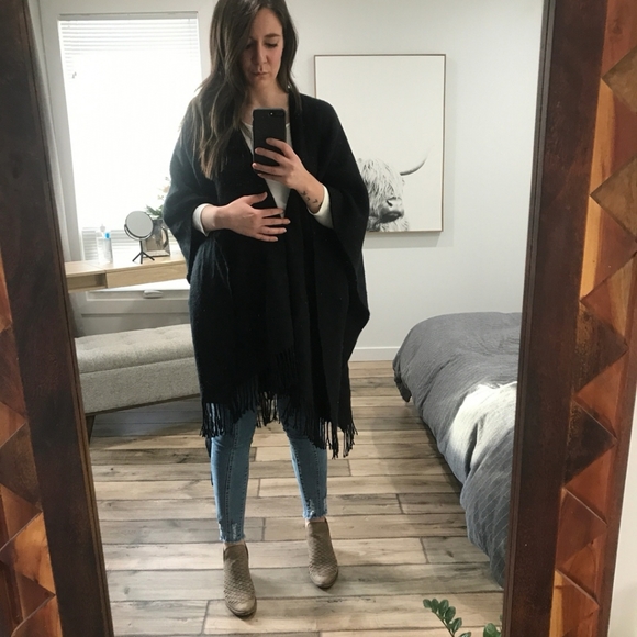 Indigo poncho - Picture 3 of 6